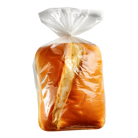 Bread in a Plastic Bag on Transparent Background png