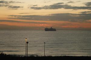 sunrise from the sea photo