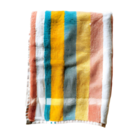 Colorful Beach Towel on Transparent Background png