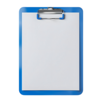 Blue Paper Board on Transparent Background png