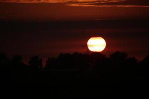 sunset in the netherlands photo