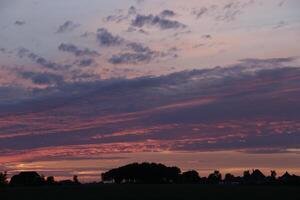 sunset in the netherlands photo