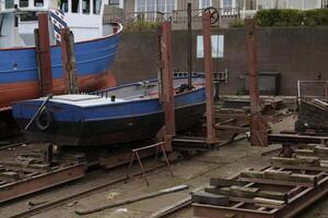 dock, harbor, urk, former island in the Zuiderzee, the Netherlands, fishing village photo