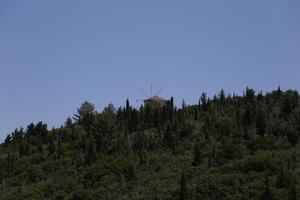 mountains on lefkada, greece photo