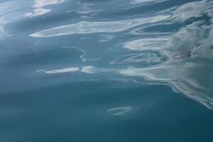 reflections and wrinkles in the sea photo