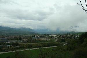 grenoble a city in the french alps photo