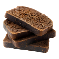 Black Toasted Bread on Transparent Background png