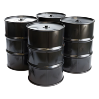 Black Oil Container on Transparent Background png