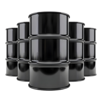 Black Oil Container on Transparent Background png