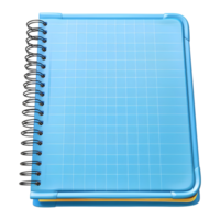 azul cuaderno en transparente antecedentes png