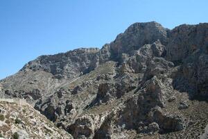 mountain views in crete, greece photo