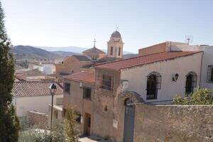 pueblo vida en uleila del campo, almería, andalucia foto