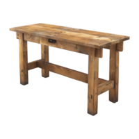 Wooden Table on Transparent Background png