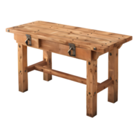 Wooden Table on Transparent Background png