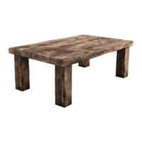 Wooden Table on Transparent Background png