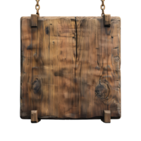 Street Wooden Sign Board on Transparent Background png