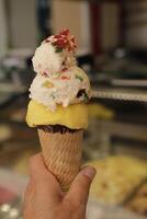 ice cream, sightseeing in nerja, spain photo