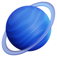 Uranus 3d rendre illustration pour infographie png