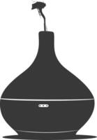 silhouette diffuser device black color only vector