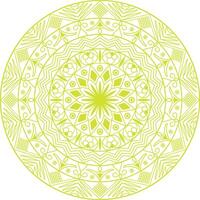 a circular design with a green pattern vector