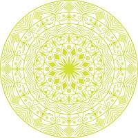 a circular design with a green pattern vector