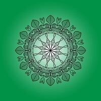 a green circular design with a circular pattern on it vector