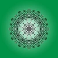 a green circular design with a circular pattern on it vector