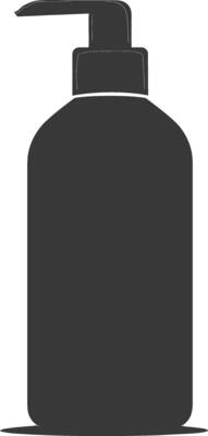 silhouette hand sanitizer bottle black color only