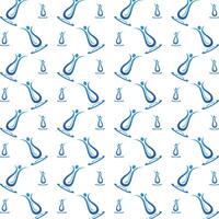 Water people favorable trendy multicolor repeating pattern illustration background design vector