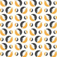 Flash thunderbolt favorable trendy multicolor repeating pattern illustration background design vector