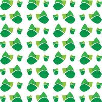 Green leaf favorable trendy multicolor repeating pattern illustration background design vector