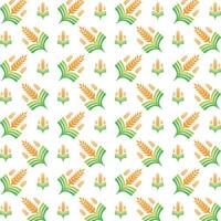 Agriculture farm favorable trendy multicolor repeating pattern illustration background design vector