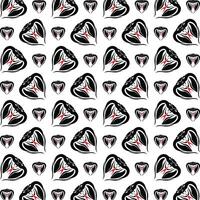 Viper snake favorable trendy multicolor repeating pattern illustration background design vector