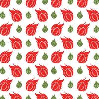 Chilli favorable trendy multicolor repeating pattern illustration background design vector