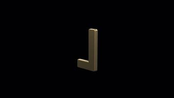 Stunning 3D Golden Alphabet Loop Animations - Perfect for Creators Seeking Elegant Visuals video