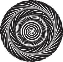 black and white abstract swirl illustration vector