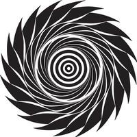 black and white abstract swirl illustration vector