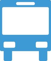 Blue bus stop icon. boarding position. vector