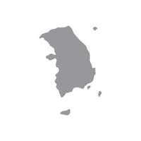 South Korea Map Icon. vector