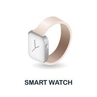 Smart Watch icon. 3d illustration from artificial intelligence collection. Creative Smart Watch 3d icon for web design, templates, infographics and more vector