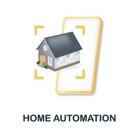 Home Automation icon. 3d illustration from internet of things collection. Creative Home Automation 3d icon for web design, templates, infographics and more vector