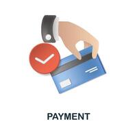 Payment icon. 3d illustration from banking collection. Creative Payment 3d icon for web design, templates, infographics and more vector