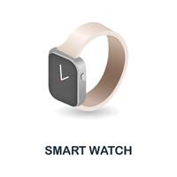 Smart Watch icon. 3d illustration from internet of things collection. Creative Smart Watch 3d icon for web design, templates, infographics and more vector