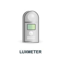 Luxmeter icon. 3d illustration from measuring collection. Creative Luxmeter 3d icon for web design, templates, infographics and more vector
