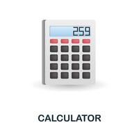 calculadora icono. 3d ilustración desde medición recopilación. creativo calculadora 3d icono para web diseño, plantillas, infografia y más vector