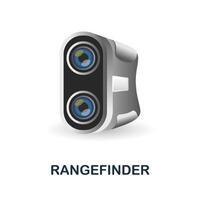 Rangefinder icon. 3d illustration from measuring collection. Creative Rangefinder 3d icon for web design, templates, infographics and more vector