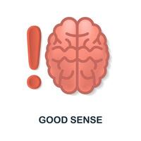 Good Sense icon. 3d illustration from personal productivity collection. Creative Good Sense 3d icon for web design, templates, infographics and more vector