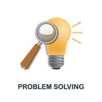 Problem Solving icon. 3d illustration from personal productivity collection. Creative Problem Solving 3d icon for web design, templates, infographics and more vector