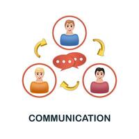 Communication icon. 3d illustration from blogger collection. Creative Communication 3d icon for web design, templates, infographics and more vector