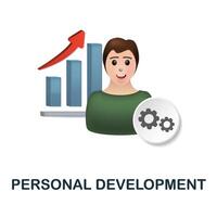 Personal Development icon. 3d illustration from business training collection. Creative Personal Development 3d icon for web design, templates, infographics and more vector